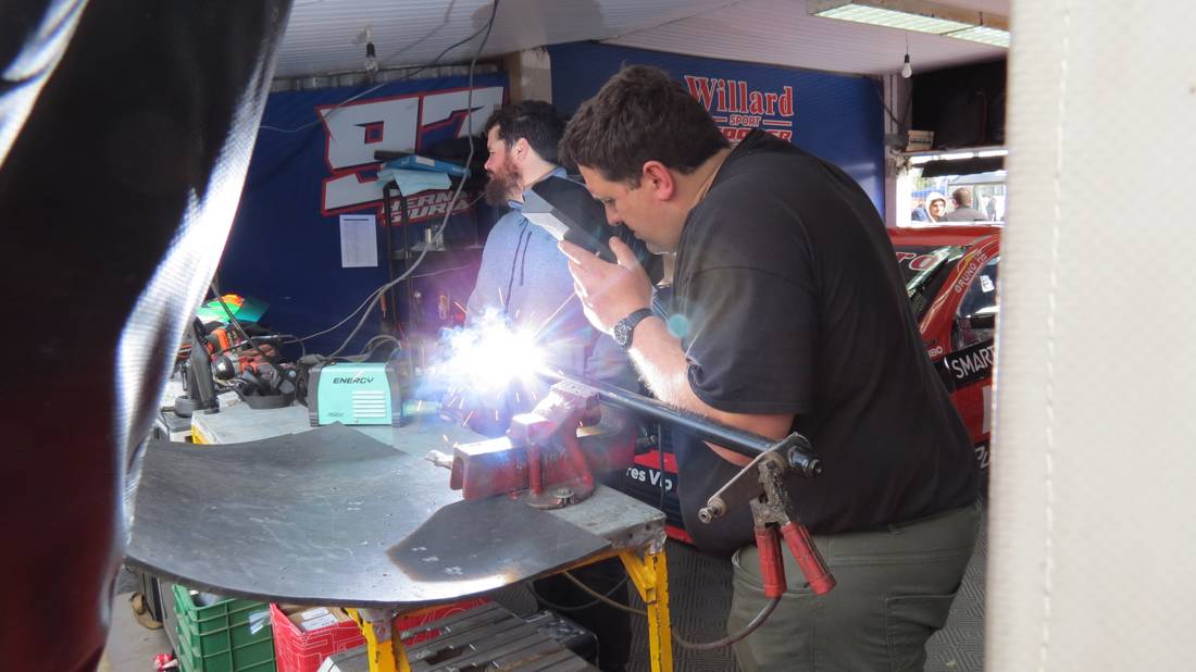 Welder, joining technician, at work