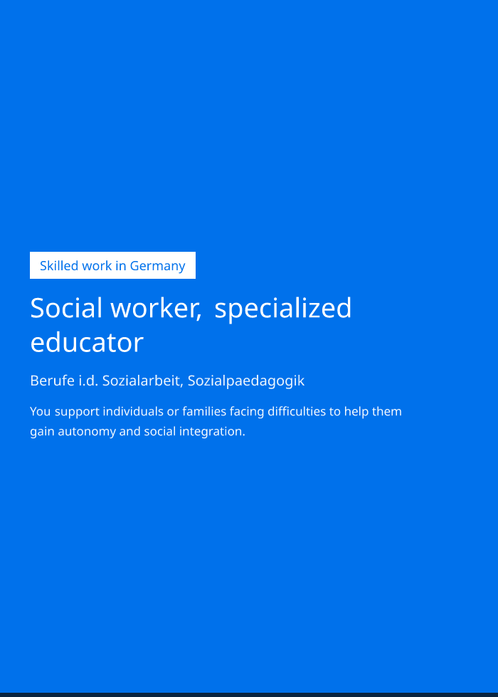 Occupation brochure