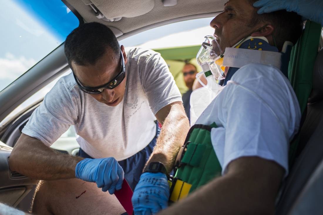 Emergency Medical Technician / Paramedic Services, at work