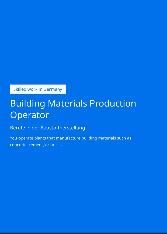 Occupation brochure