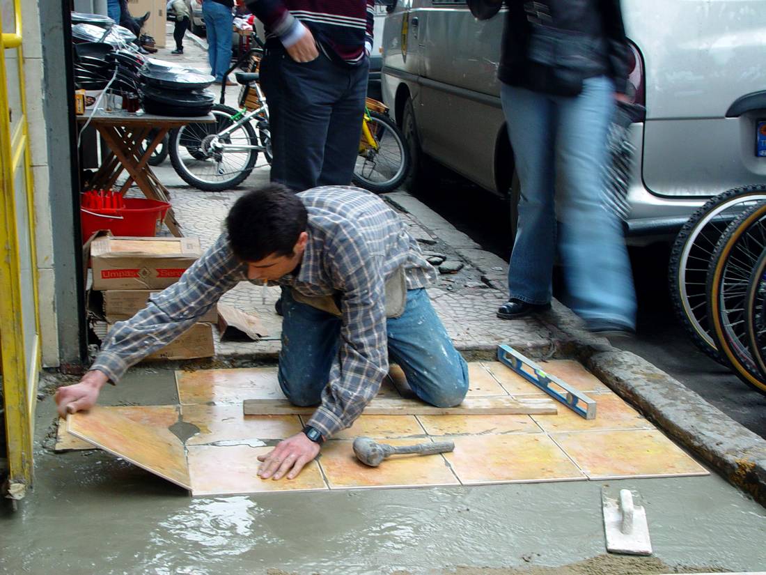 Flooring Installer (Unspecified), at work