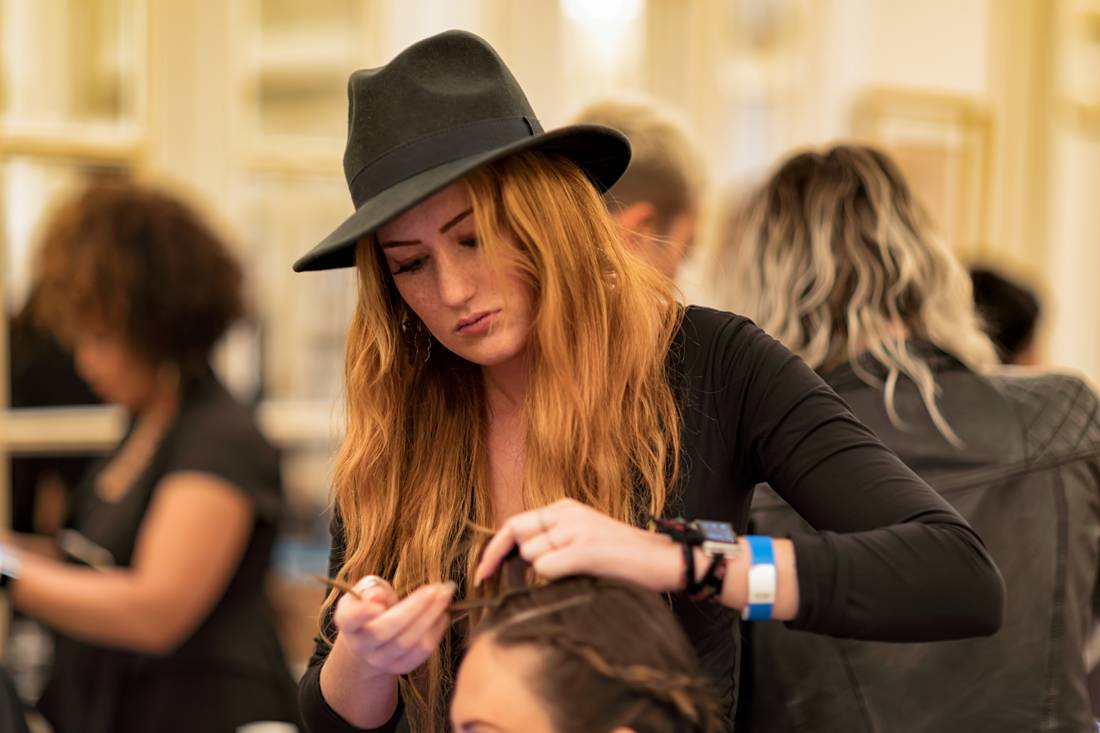 Beautician, at work