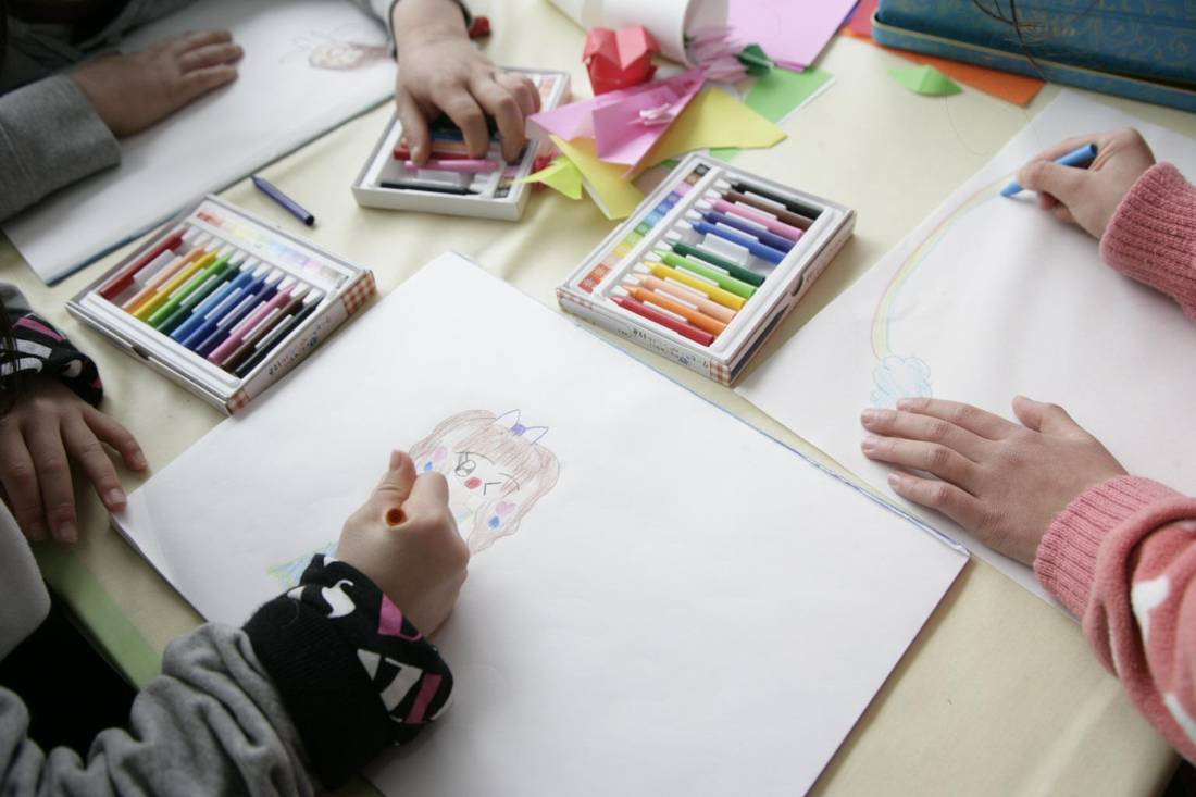 Music and art therapist, at work