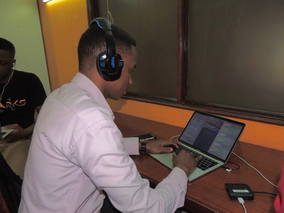 Software developer, at work