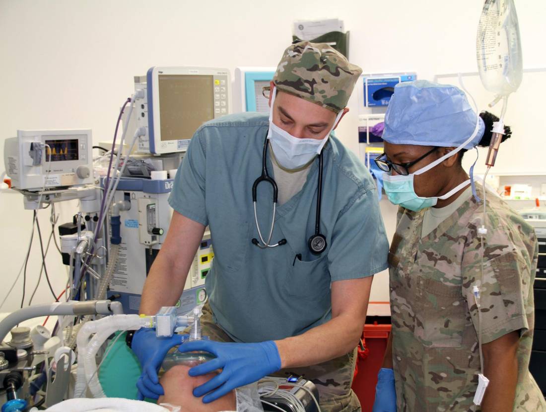 Anesthesiologist, at work