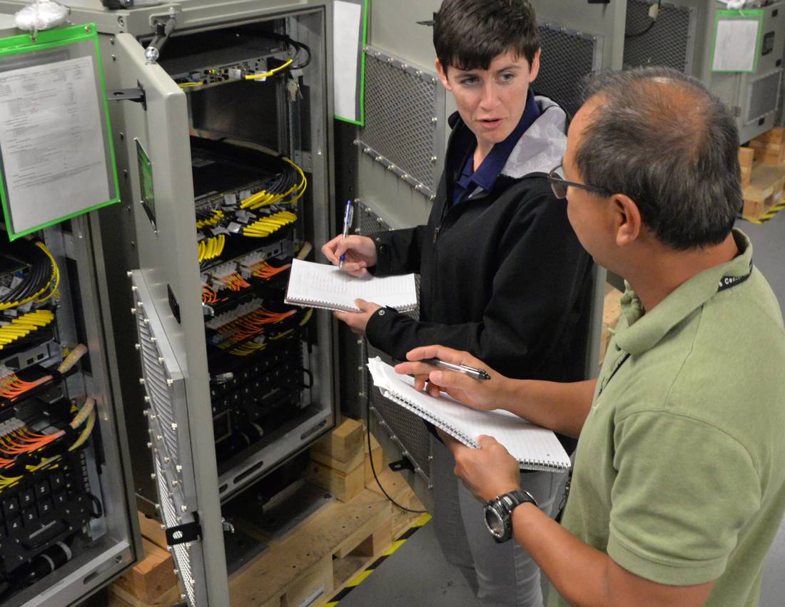IT network administrator, at work