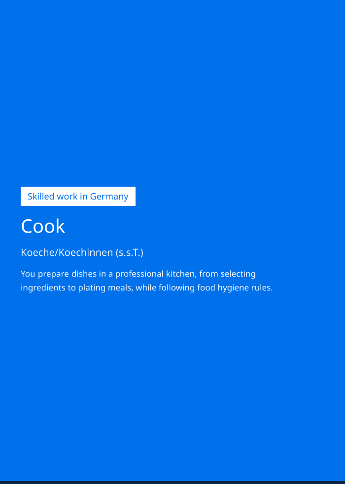 Occupation brochure