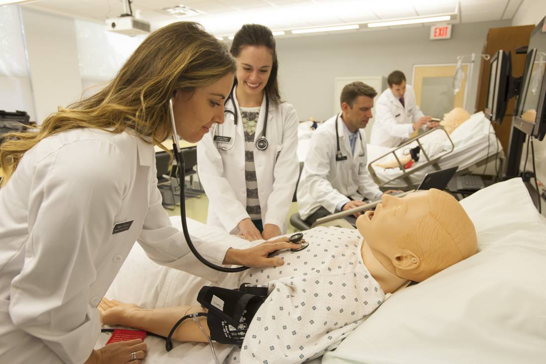 Medical assistant, at work